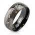 Купить мужское кольцо из стали Spikes --R-M2782 с оригинальным узором в виде текстуры дерева оптом от 460 руб.