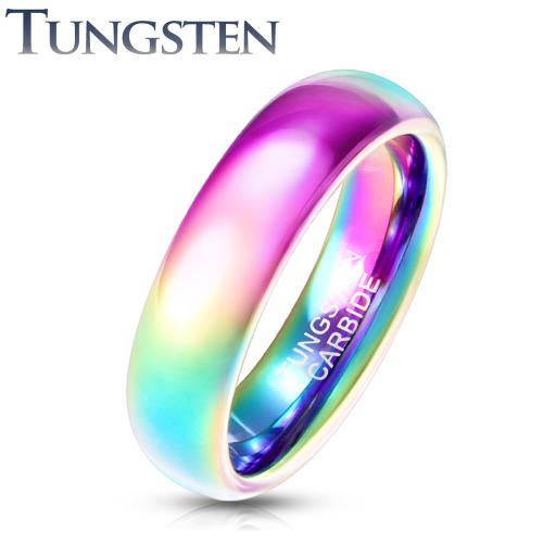 Купить разноцветное кольцо Lonti R-TU01W из карбида вольфрама c IP покрытием оптом от 1 160 руб.