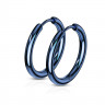 Купить серьги-кольца TATIC SE3065B из стали синие оптом от 470 руб.