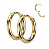 Купить серьги-кольца TATIC SE3065G стальные цвета желтое золото оптом от 530 руб.
