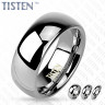 Купить кольцо Tisten из титан-вольфрама (тистена) R-TS-001 обручальное оптом от 950 руб.