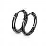 Купить серьги-кольца TATIC SE3065K из стали черные оптом от 530 руб.