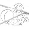 Купить серьги-кольца TATIC SEH01x из стали, диаметр от 10 до 75 мм оптом от 350 руб.