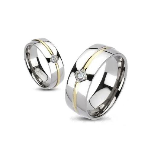 Купить мужское кольцо TATIC из титана с фианитом R-TM-3087 оптом от 680 руб.