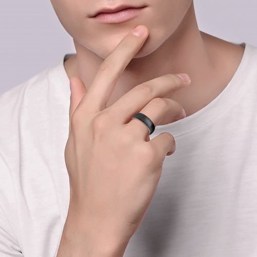 Купить черное кольцо из карбида вольфрама Lonti RTG-4324 оптом от 1 100 руб.