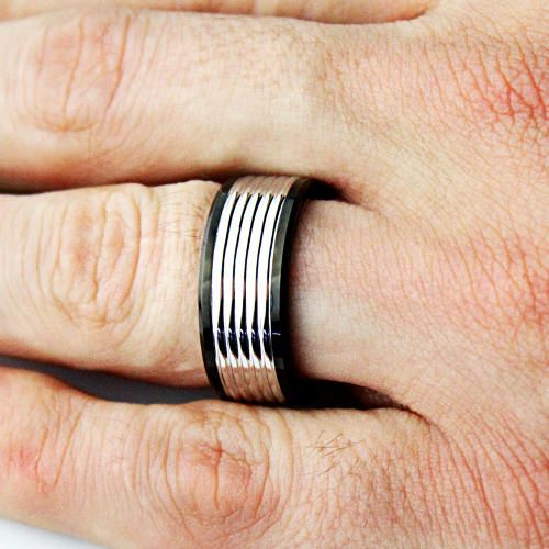 Купить мужское кольцо из карбида вольфрама CARRAJI R-TU-0119 оптом от 2 180 руб.