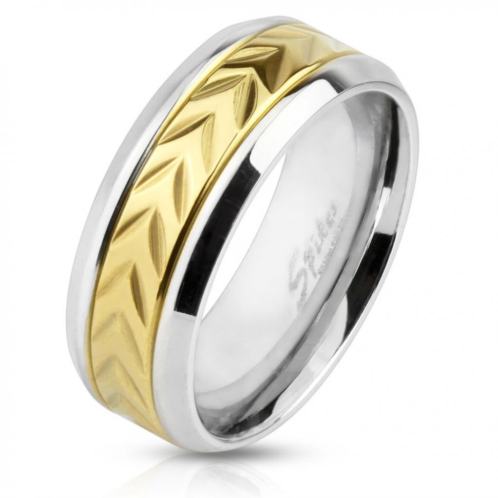 Купить стальное кольцо SPIKES мужское R-M3954-10 оптом от 500 руб.