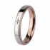 Купить кольцо из стали Everiot AAB-241GRSS-RD с окантовкой и фианитом оптом от 1 060 руб.