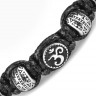 Купить браслет Everiot Select LNS-3020 Шамбала из стали с символом "ОМ" оптом от 1 720 руб.