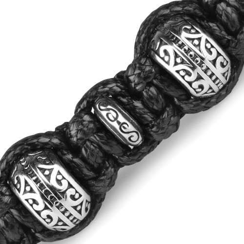 Купить браслет Everiot Select LNS-3020 Шамбала из стали с символом "ОМ" оптом от 1 910 руб.