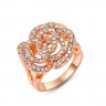 Купить кольцо ROZI RG-66410B с розой и прозрачными кристаллами оптом от 630 руб.