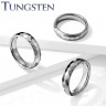 Купить кольцо из вольфрама Lonti RTG-0101-ST для пар, с геометрическими гранями оптом от 880 руб.