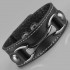 Купить кожаный браслет мужской Scappa G-62-BK черный с металлическим декором оптом от 640 руб.