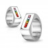 Купить кольцо-печатка Spikes М-2157 из стали с фианитами оптом от 510 руб.