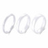Купить белое кольцо из керамики Everiot RCM-0001 парное, обручальное оптом от 550 руб.