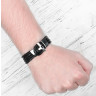Купить черный мужской браслет из кожи Everiot Select LNS-5015 оптом от 1 360 руб.