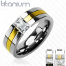 Купить кольцо из титана Spikes R-TI-3105L с фианитом оптом от 750 руб.