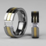 Купить кольцо из титана Spikes R-TI-3105L с фианитом оптом от 840 руб.