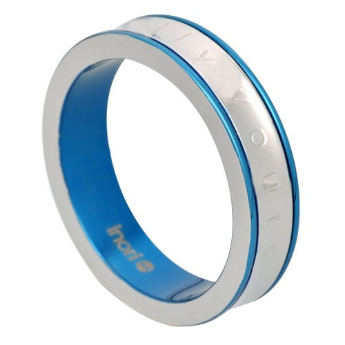 Купить кольцо мужское из стали INORI INRC05 с романтической надписью оптом от 860 руб.