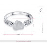 Купить кольцо ROZI RG-78200A с перламутровым сердцем оптом от 470 руб.