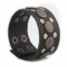 Купить кожаный браслет мужской Scappa NY-400 с декором из заклепок оптом от 700 руб.