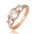 Купить помолвочное кольцо из стали TATIC RSS-7539 с фианитами, цвет розовое золото оптом от 1 050 руб.