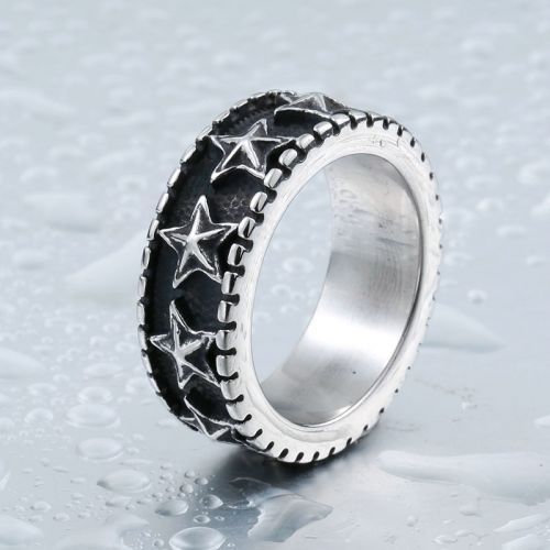 Купить мужское кольцо "Звезды" из стали Everiot SR-BR-397 оптом от 670 руб.