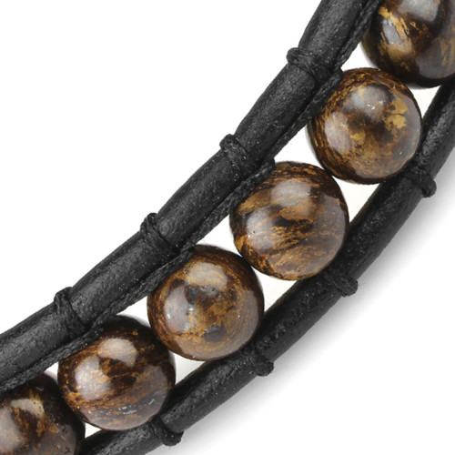 Купить плетеный браслет Everiot Select LNS-3041 из бронзита с кельтским узлом оптом от 1 430 руб.