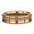 Купить кольцо из стали Everiot AAB-118GRSD цвета розового золота с фианитом оптом от 1 430 руб.