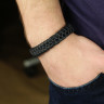 Купить кожаный плетеный браслет Scappa NY-434-BK мужской оптом от 1 190 руб.