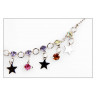 Купить браслет на ногу DS-76042 со звездами и цветными кристаллами оптом от 890 руб.