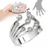 Купить кольцо безразмерное TATIC R-A007-C с фианитами оптом от 480 руб.