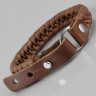 Купить кожаный плетеный браслет Scappa NY-434-BR мужской оптом от 860 руб.