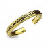 Купить безразмерное незамкнутое кольцо для пальцев ног/на фалангу TATIC R-A16514-GD под золото с плетением оптом от 350 руб.