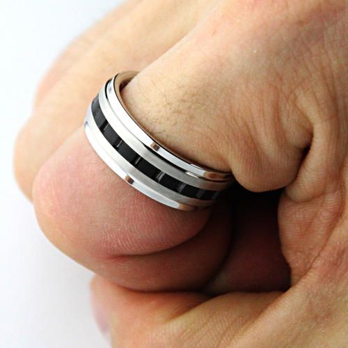Купить кольцо мужское из карбида вольфрама CARRAJI R-TU-123 оптом от 2 420 руб.