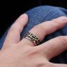 Купить мужское кольцо из стали Everiot SR-BR-151-GD оптом от 530 руб.