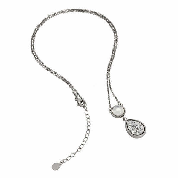 Купить ожерелье из стали Everiot AAB-NSS434 с подвеской из натурального камня оптом от 1 150 руб.