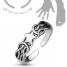 Купить безразмерное незамкнутое кольцо для пальцев ног/на фалангу TATIC R-A16526 со звездой оптом от 330 руб.