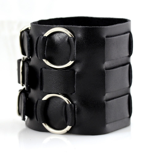Купить кожаный браслет мужской Scappa L-709 черный оптом от 1 060 руб.