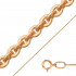Купить цепь из стали якорного плетения с золотистым покрытием N-089667 оптом от 440 руб.