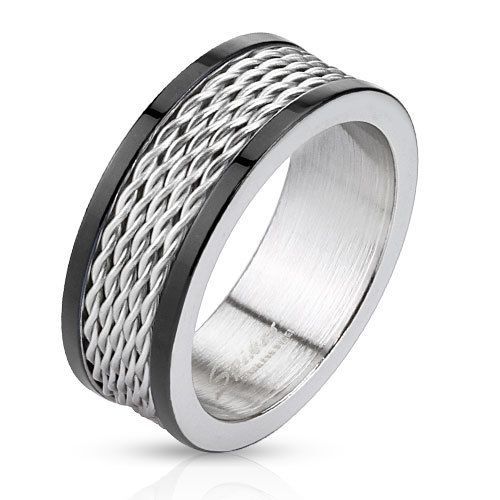 Купить стальное кольцо SPIKES мужское R-M0035-8-09 оптом от 500 руб.