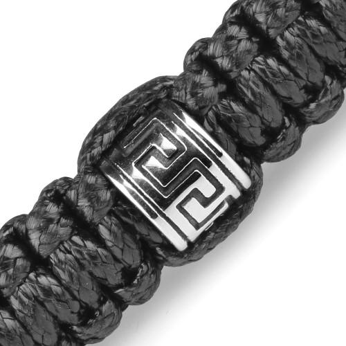 Купить мужской браслет в стиле Шамбала Everiot Select "Якорь" LNS-3049 из стальных бусин  оптом от 1 700 руб.