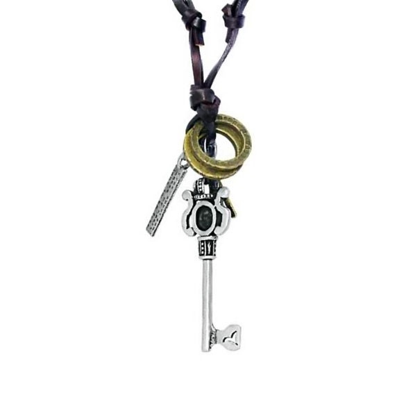 Купить подвеска "Ключ" CTH-080 на кожаном шнурке оптом от 420 руб.