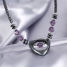 Купить ожерелье NC-XP-10989 из гематита с подвеской в форме сердца оптом от 500 руб.
