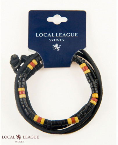 Купить набор мужских браслетов из кожи и дерева Local League CS-LBM21 в спортивном стиле оптом от 1 020 руб.