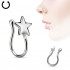 Купить пирсинг-обманка (клипса) для носа PiercedFish NOCL03-ST со звездой оптом от 290 руб.