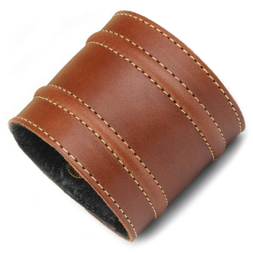 Купить кожаный браслет мужской Scappa M-504 коричневый оптом от 960 руб.
