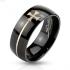 Купить черное мужское кольцо SPIKES R-M2434-10 с лапчатым крестом оптом от 420 руб.
