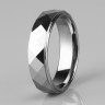 Купить кольцо из вольфрама Lonti R-TG-0151 с геометрическими гранями оптом от 1 060 руб.