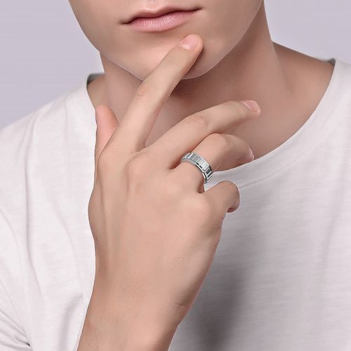 Купить кольцо из карбида вольфрама Lonti R-TG-5061 с рельефной поверхностью оптом от 1 880 руб.